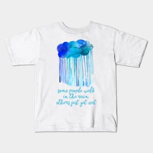 Walk in the rain Cloud Kids T-Shirt